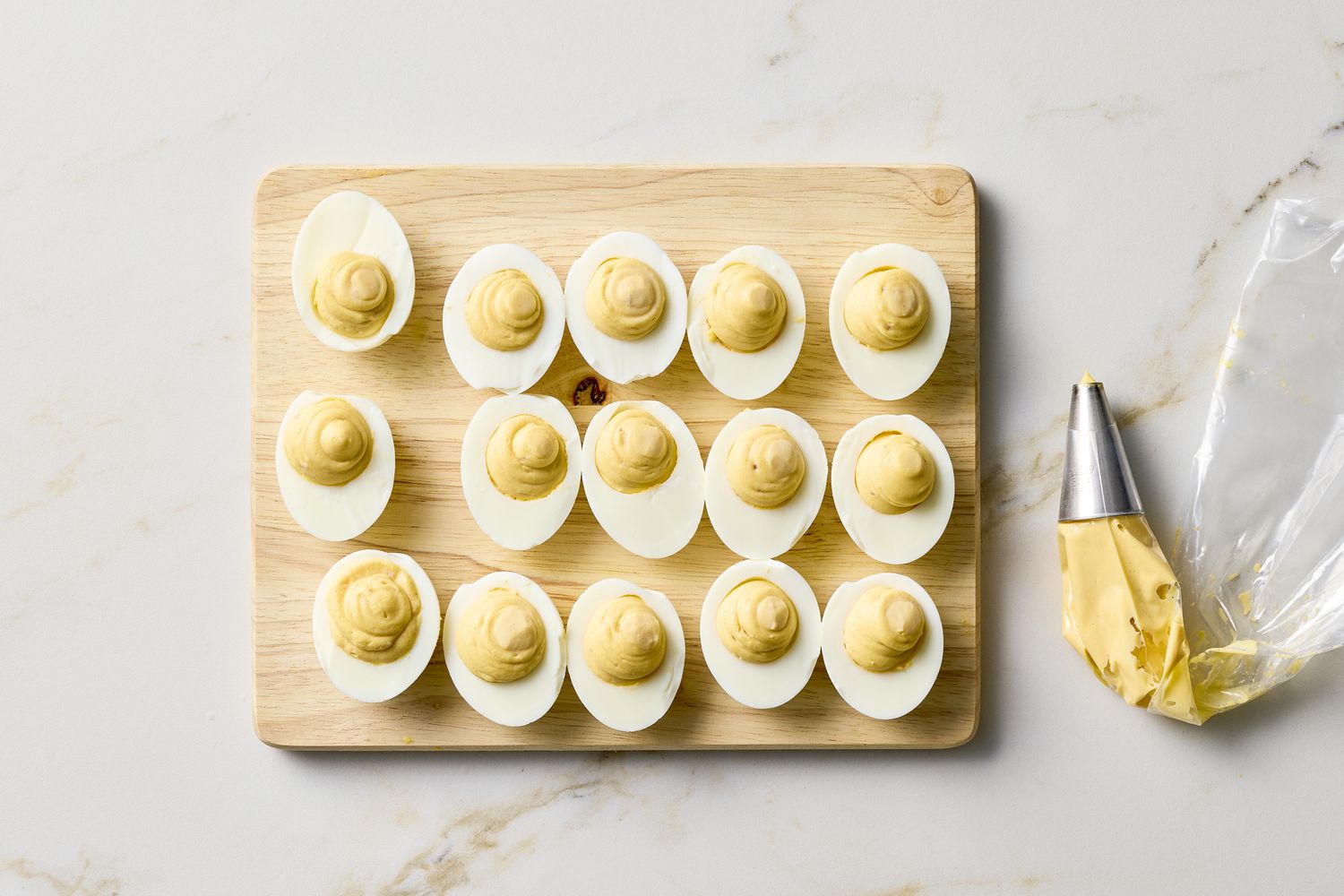 Creamy deviled eggs
