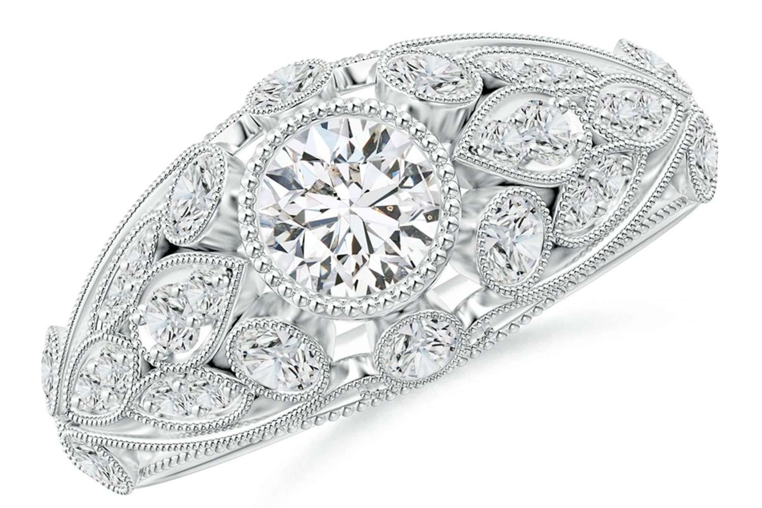 Ornate engagement ring