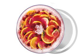 fruit in mold and water for an ice ring