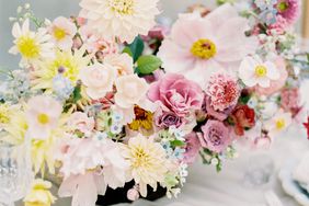 summer wedding centerpieces bright bright neon floral