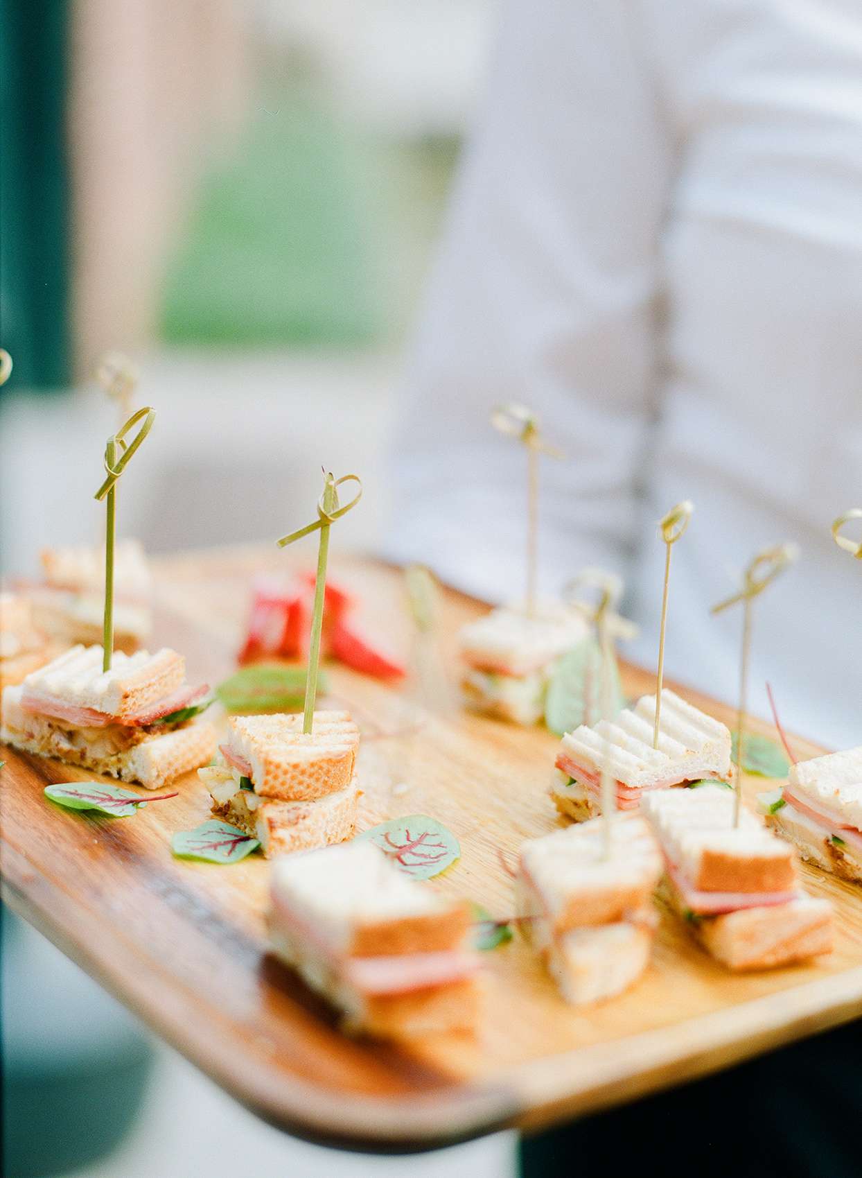 shelby david wedding cocktail food on trays
