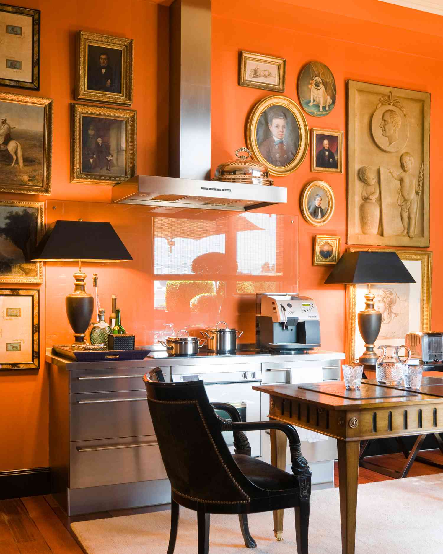 Gallery wall in kitchen