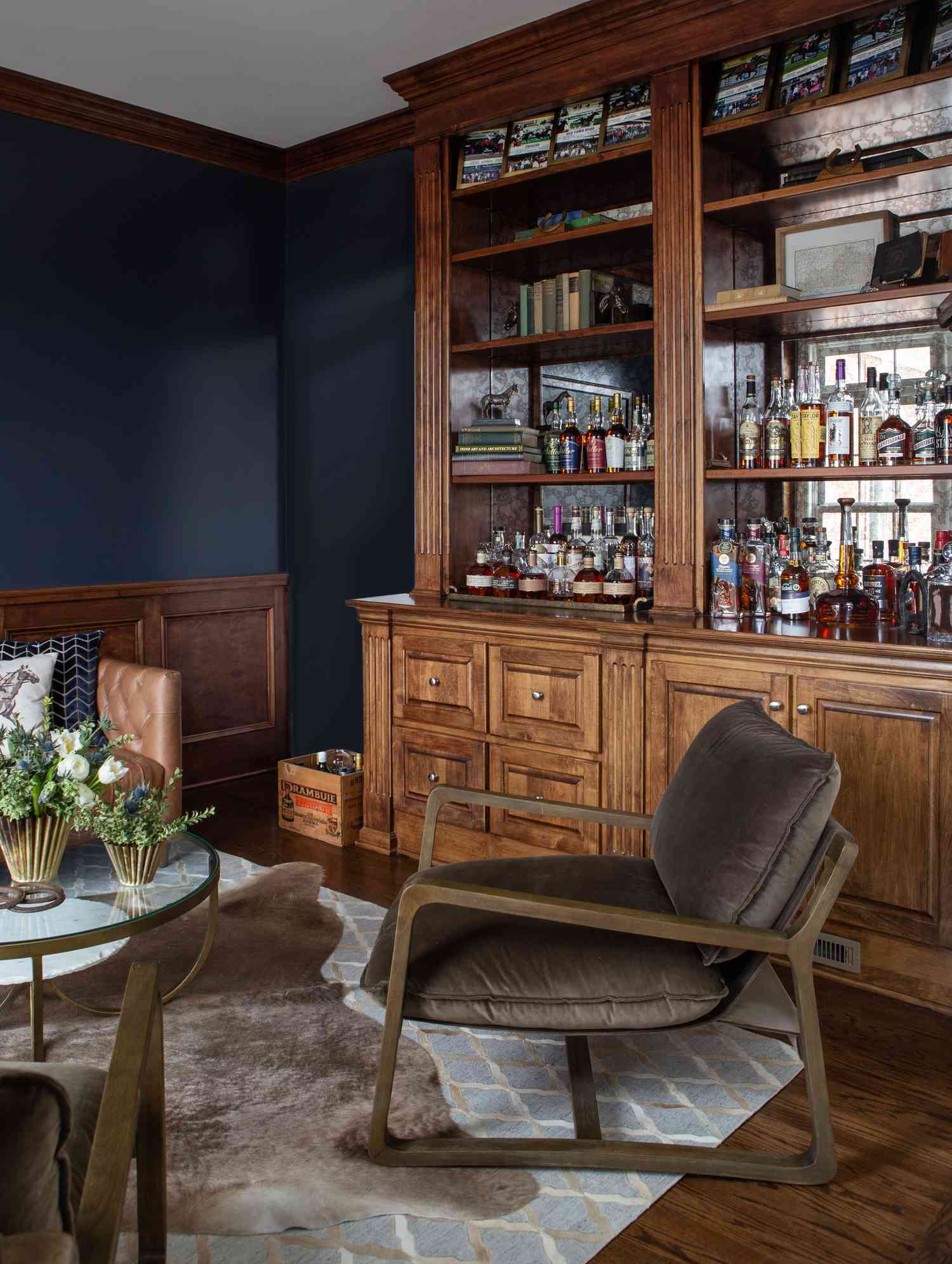 stained wood crown molding