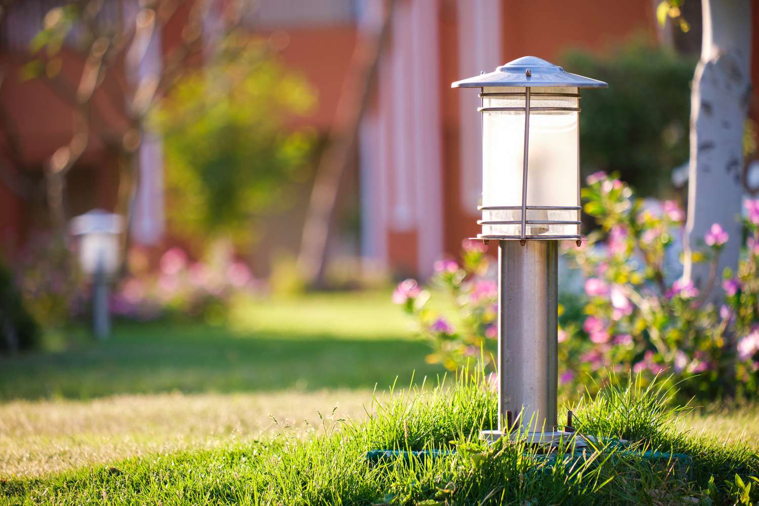 Motion sensor light in yard