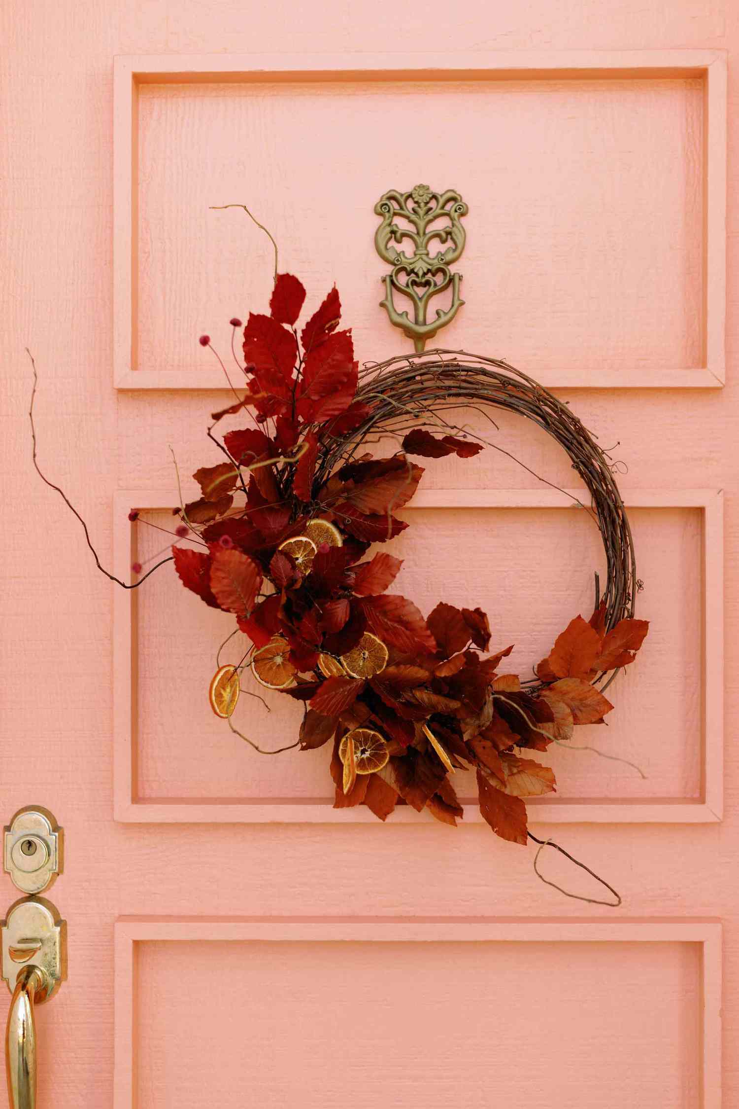 Dried flower wreath