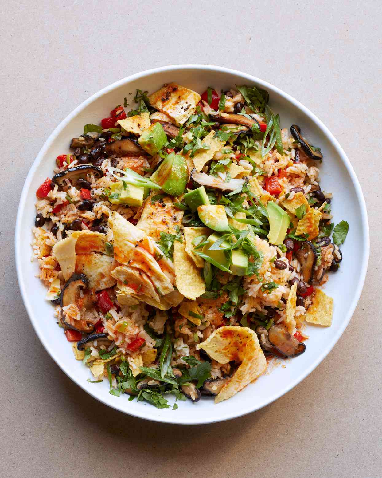 vegetable and black bean fried rice