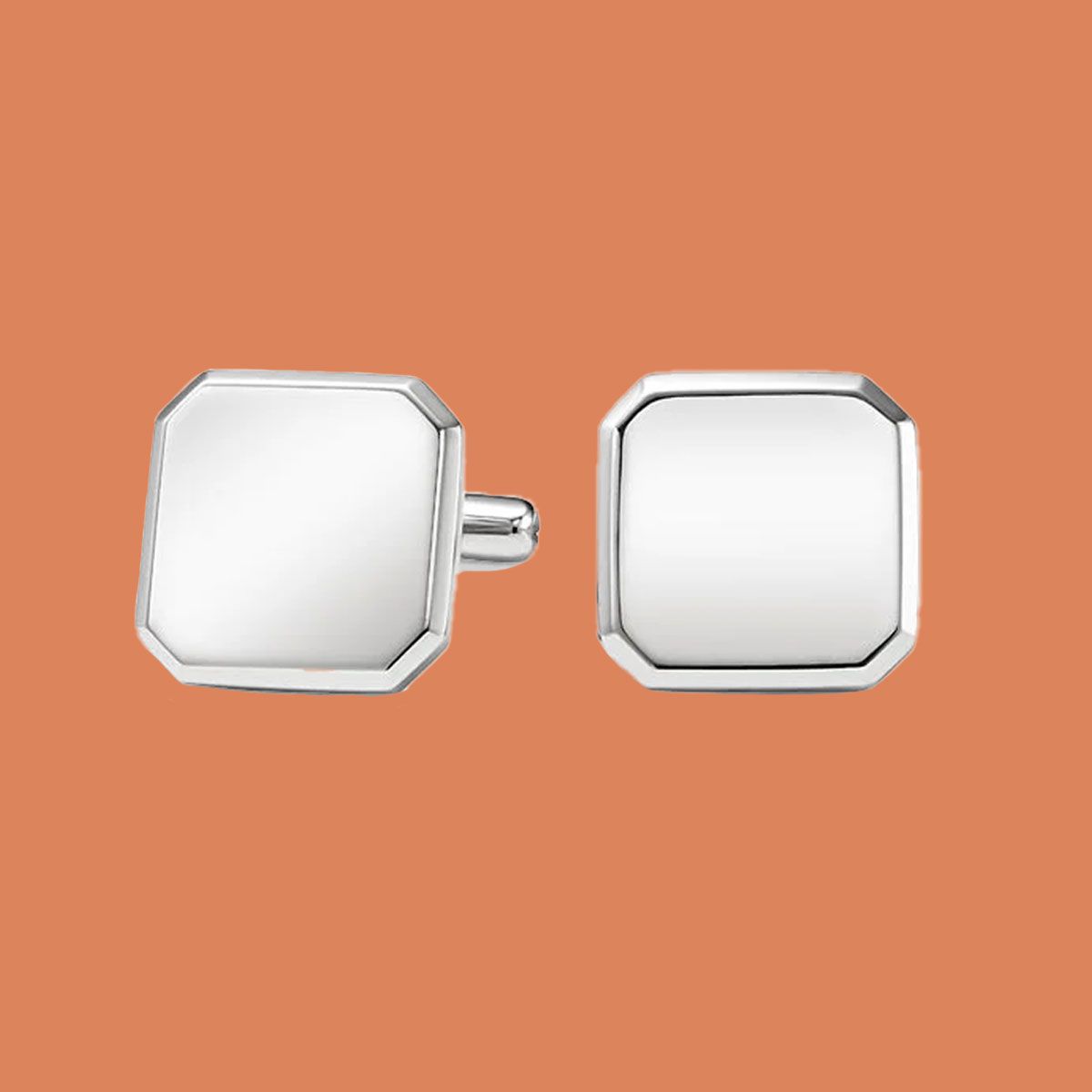 Brilliant Earth Silver Homme Engravable Cufflinks