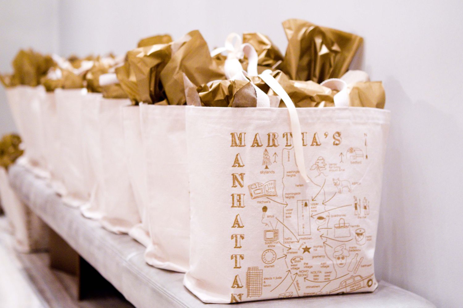 birthday favor tote bags