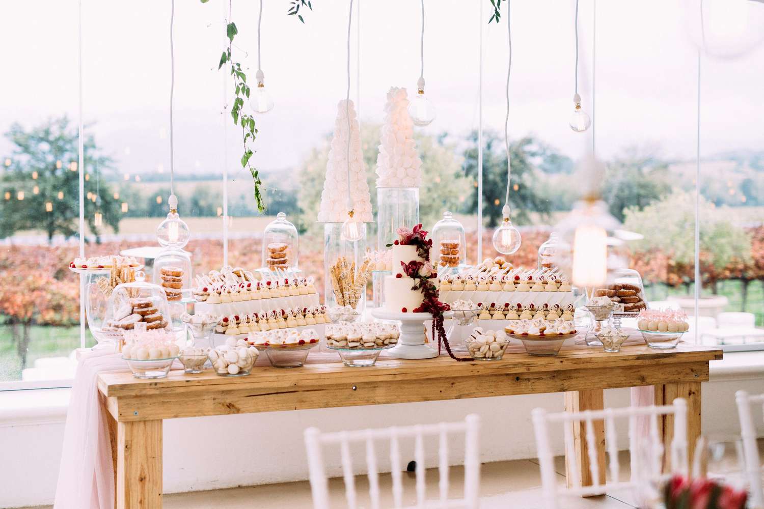 yolana douglas wedding dessert table