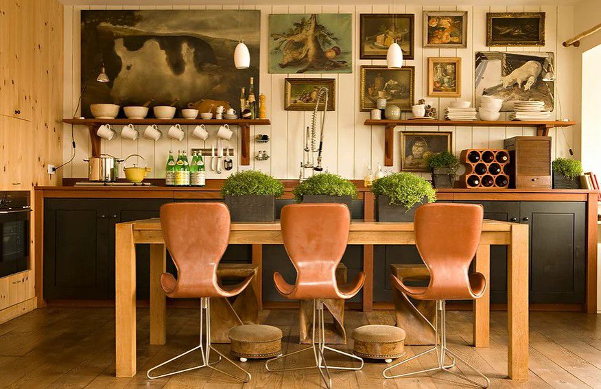 Wood Kitchen Backsplash