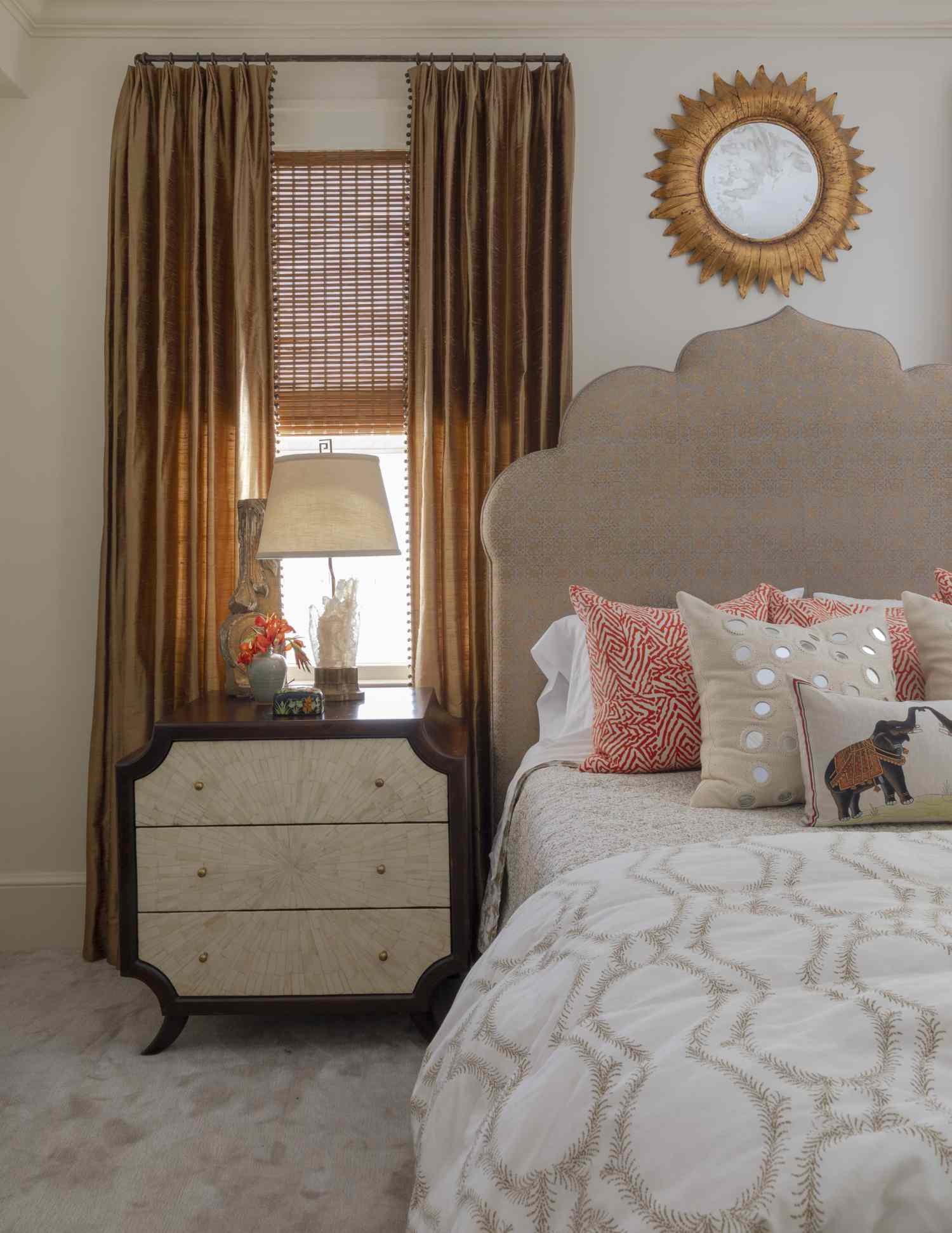 euro pleated style curtains bedroom window