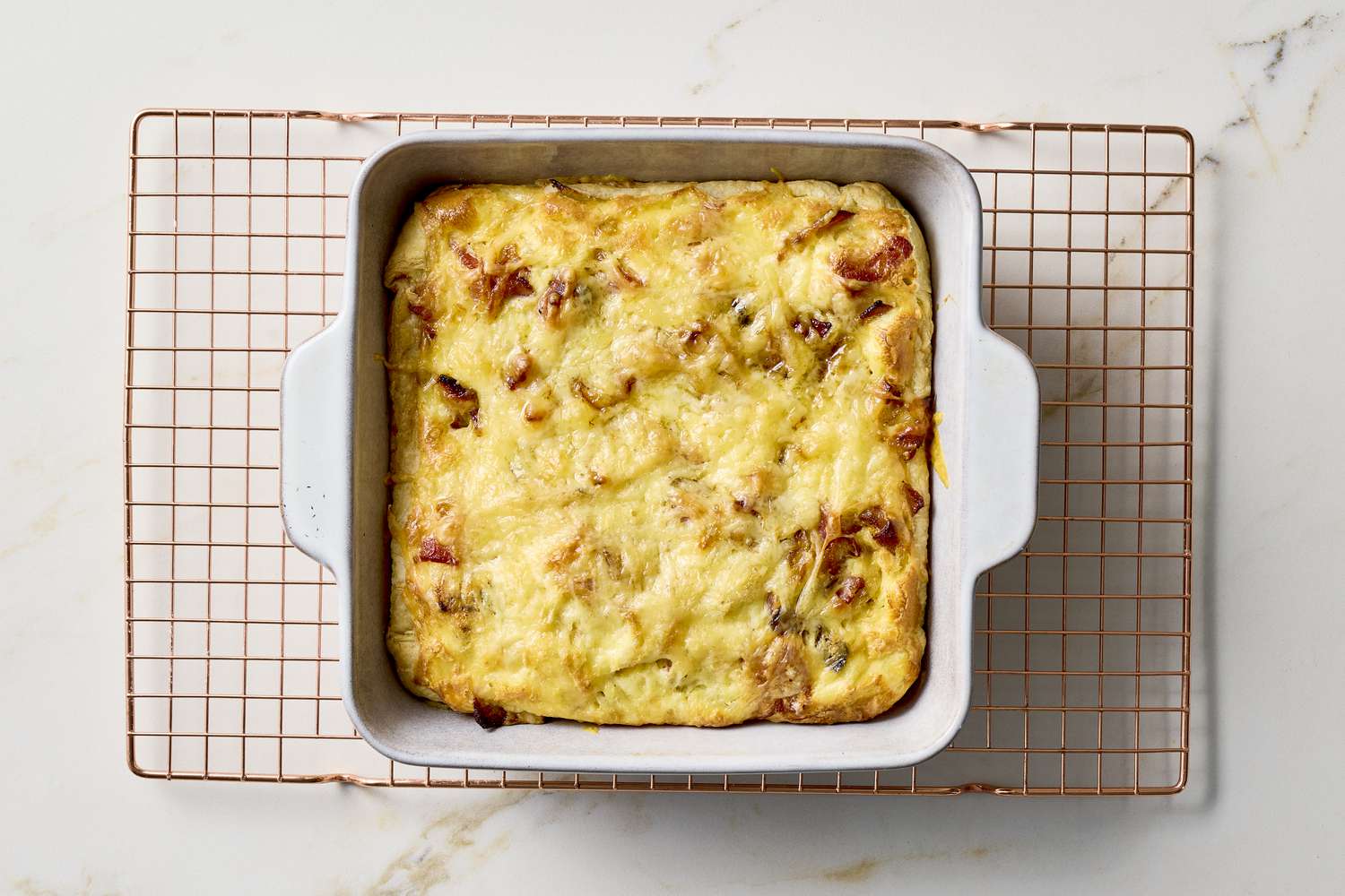 Breakfast casserole with bacon
