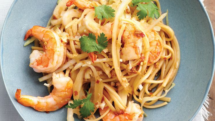 Shrimp and Cabbage Lo Mein