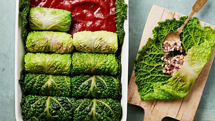 Lamb-and-Rice-Stuffed Cabbage