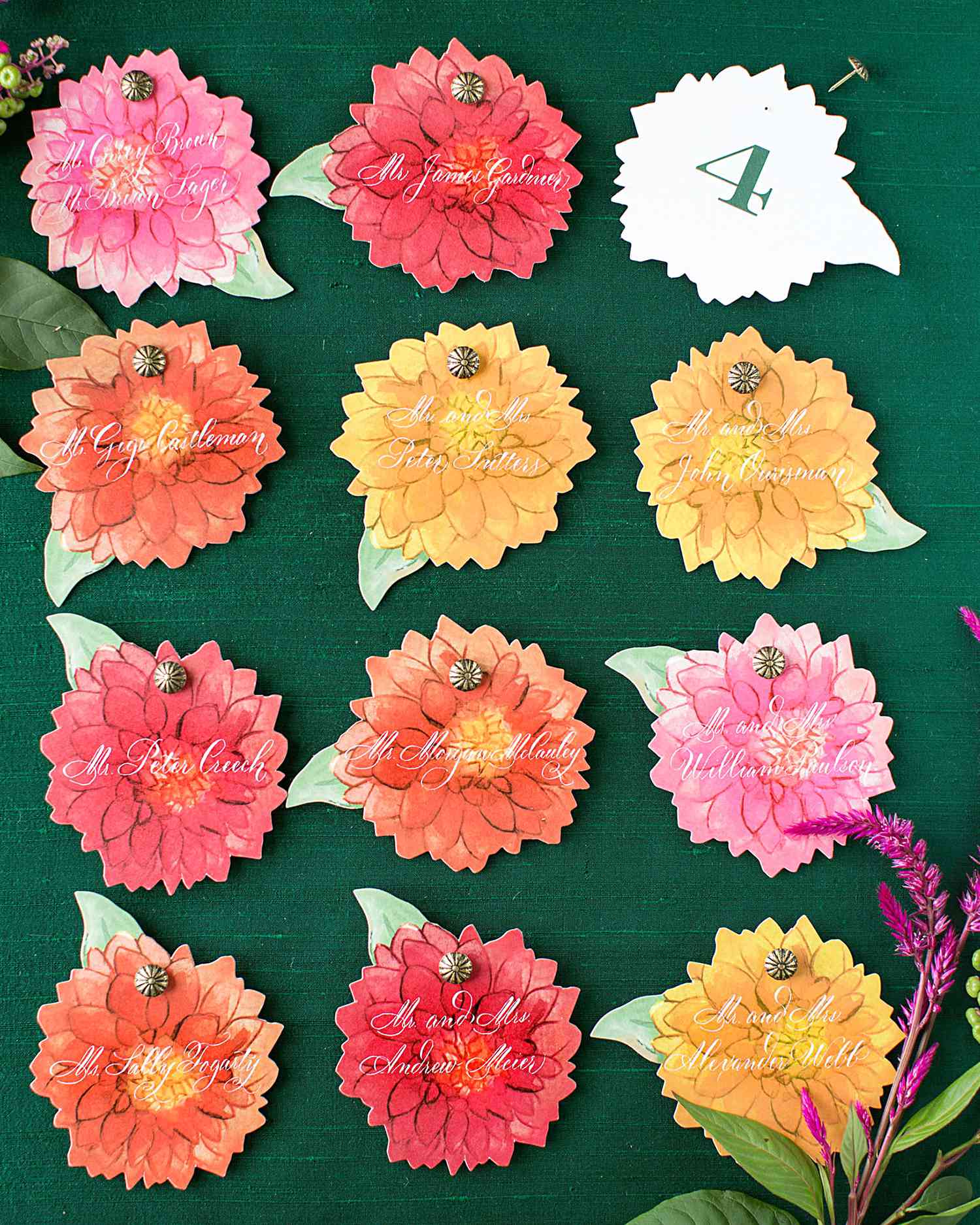 madelyn jon wedding escort cards