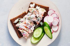 Lemony-Yogurt Salmon Tartine with Dill 