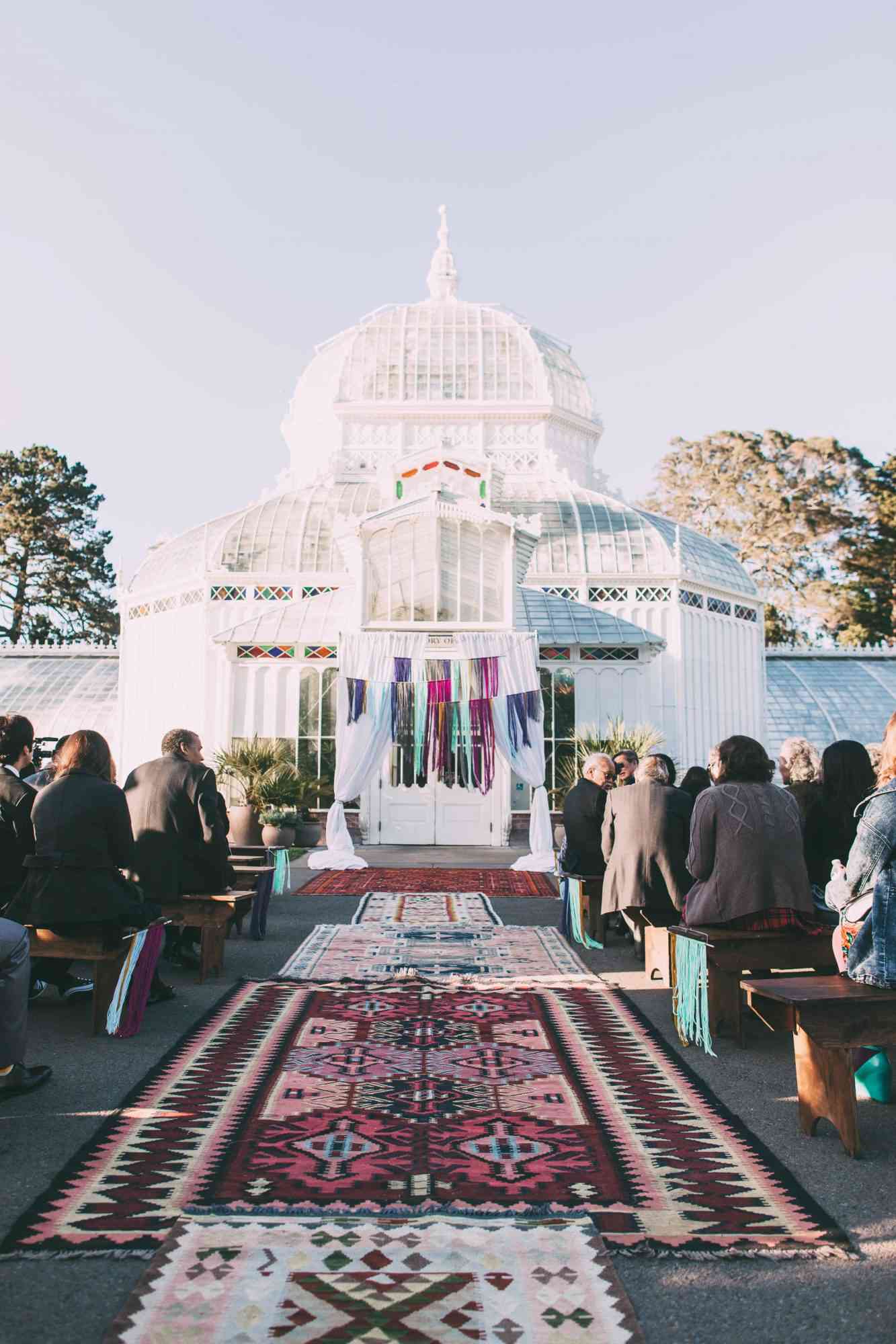 outdoor conservatory wedding