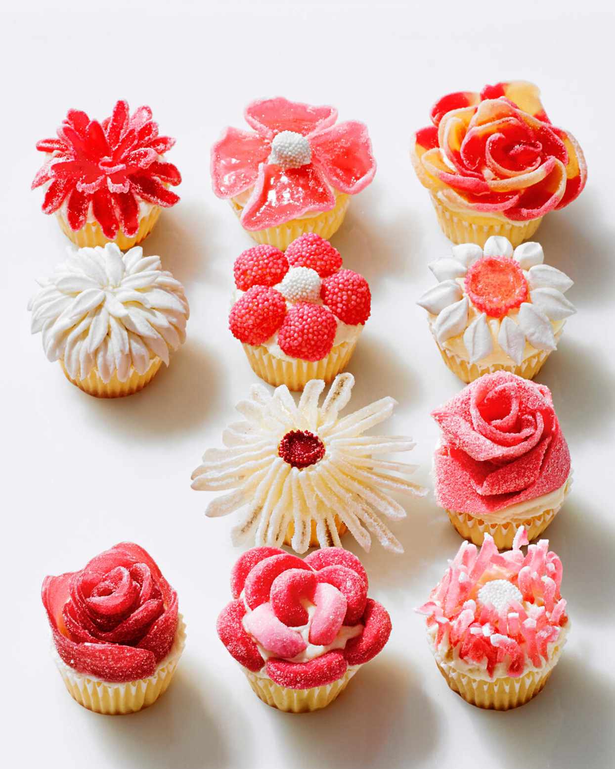 cupcake flowers made of candy