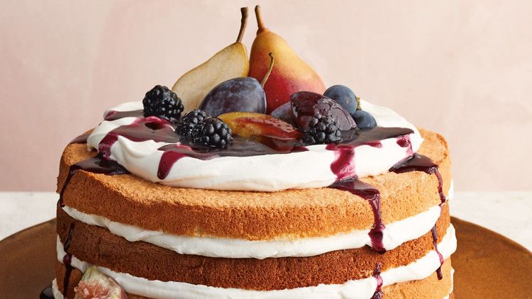 Naked-Fruit Chiffon Cake