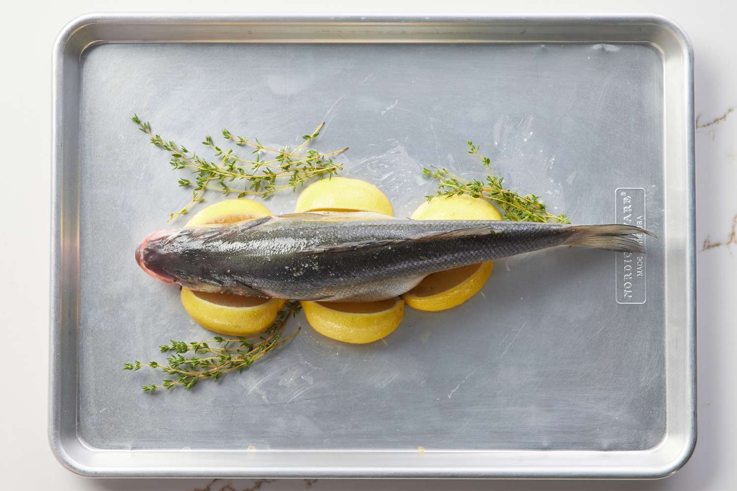 Step 3a Roasted Branzino with Lemon & Thyme