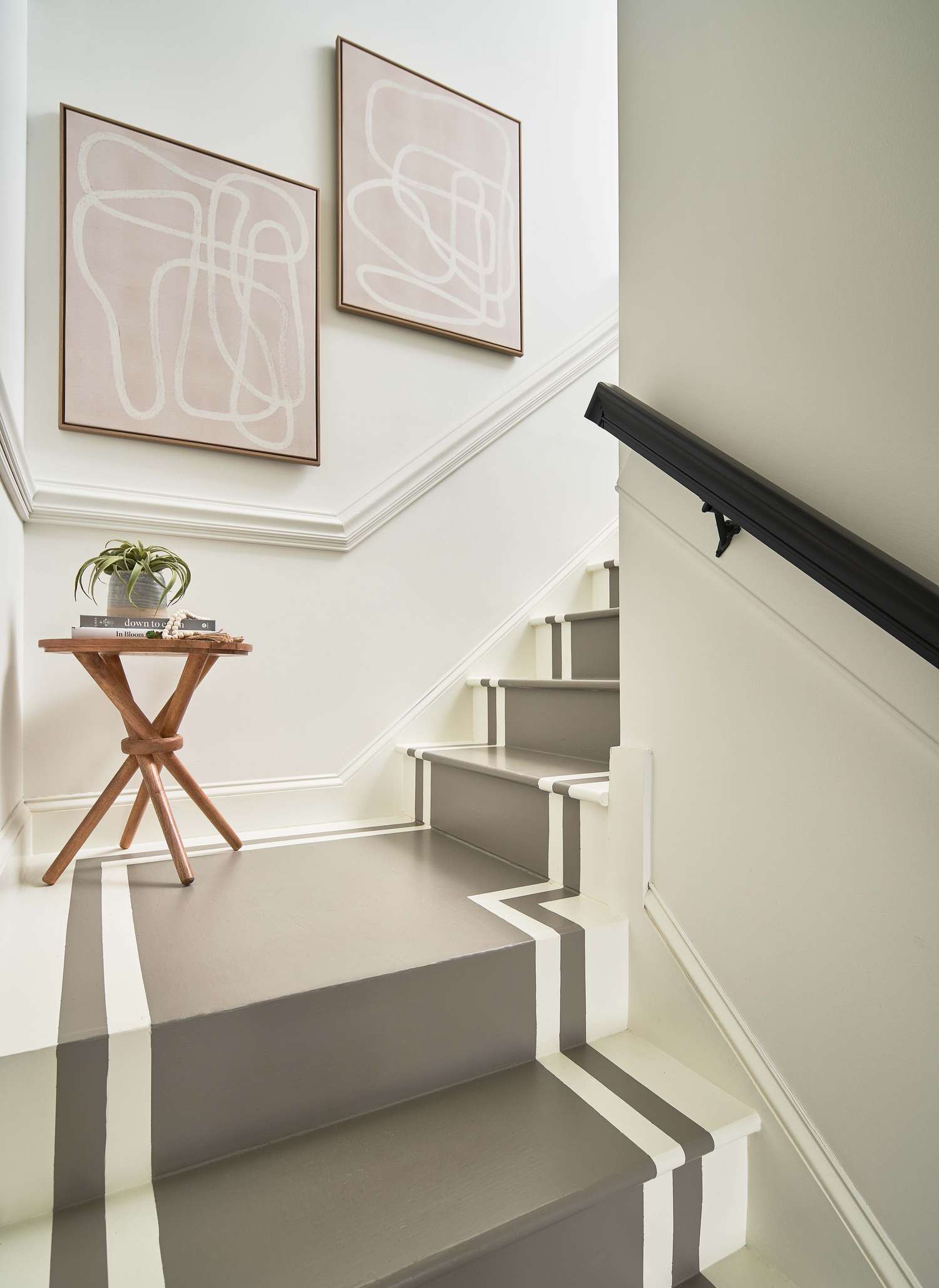 painted staircase runner