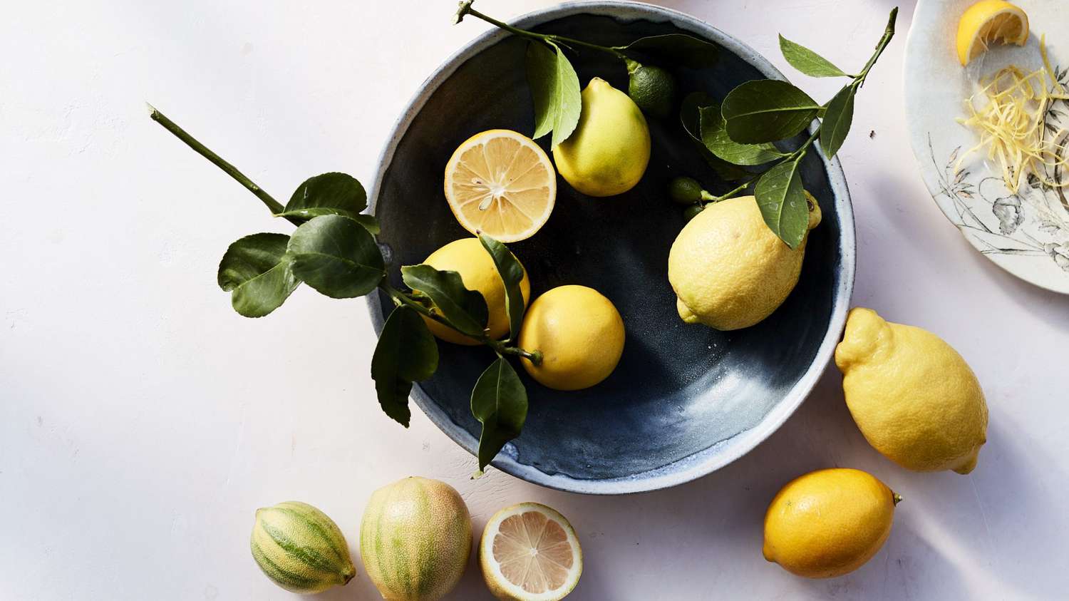assorted lemons in bowl
