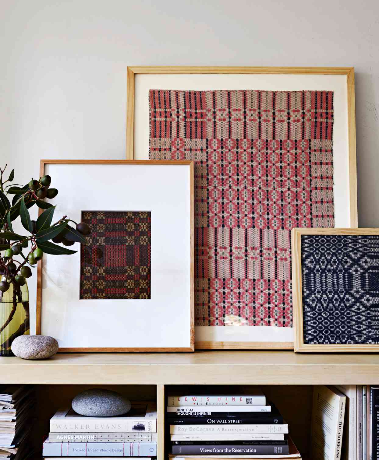 framed patterned textiles