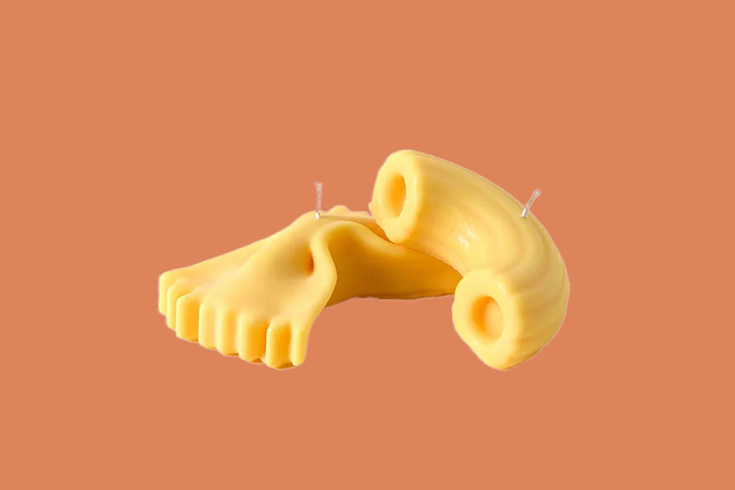 Uncommon goods pasta candle 