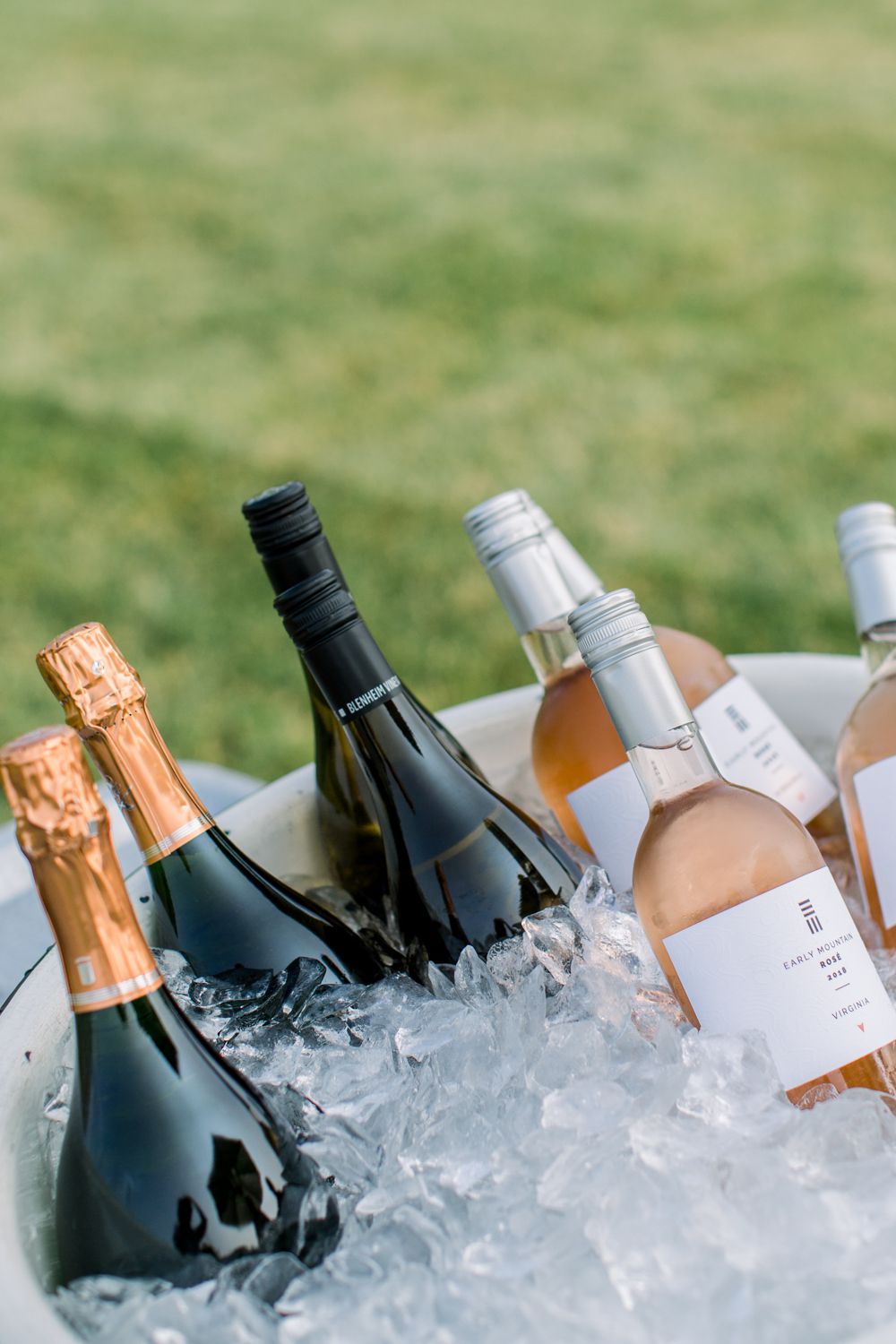 wines from Virginia in ice bucket