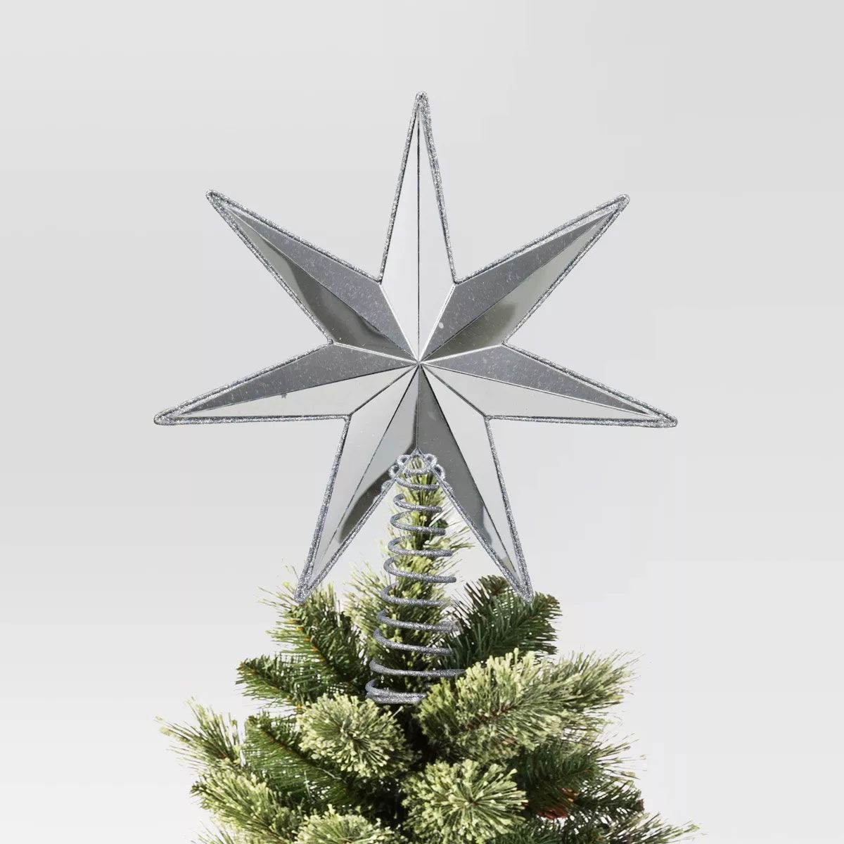 Silver tree topper