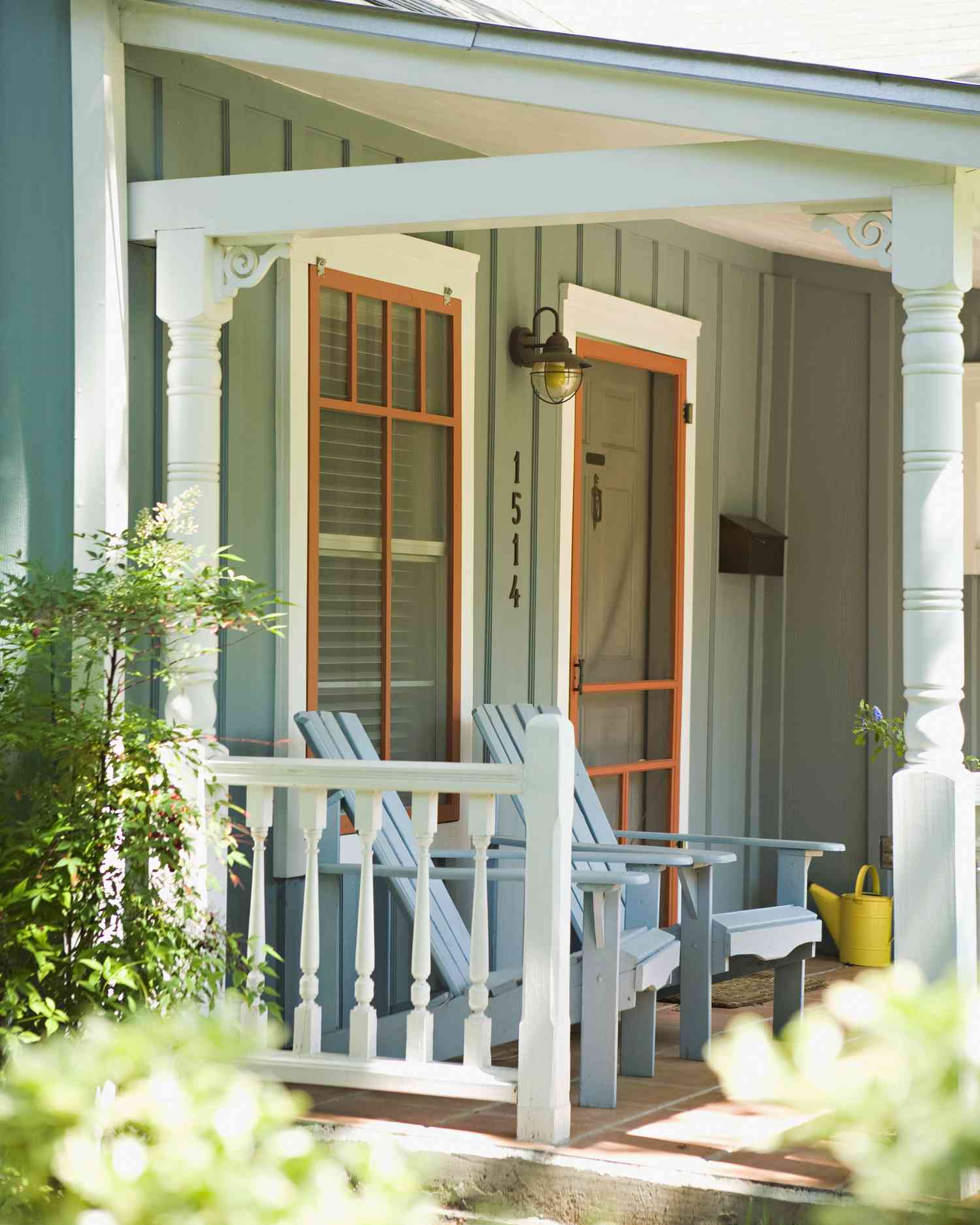 Painted front porch