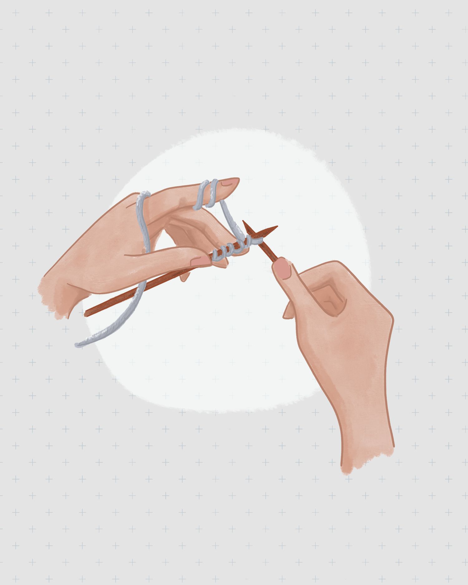 how to knit purl stitch