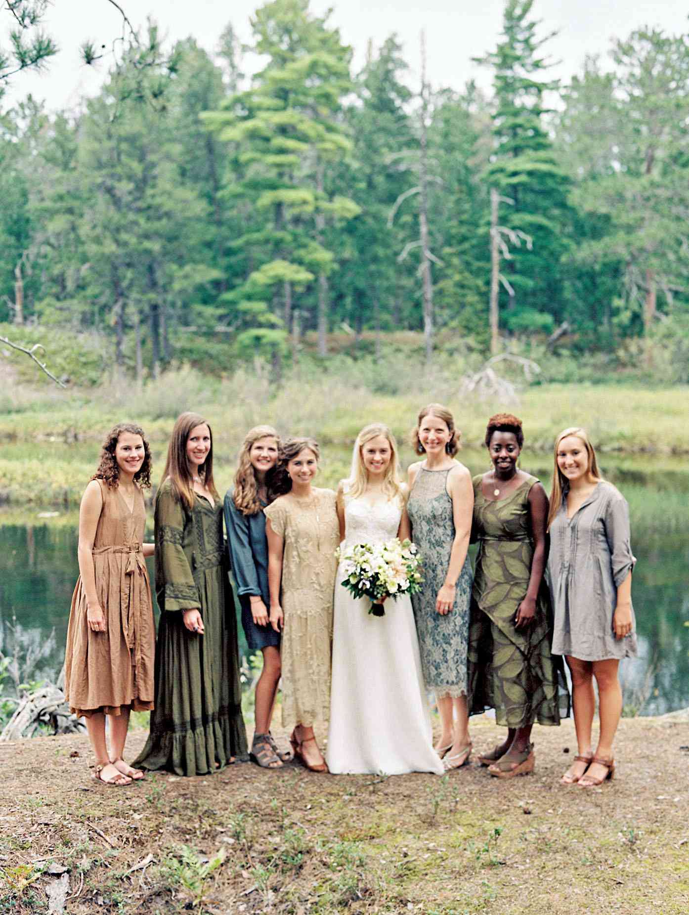 adele seth wedding michigan bridesmaids