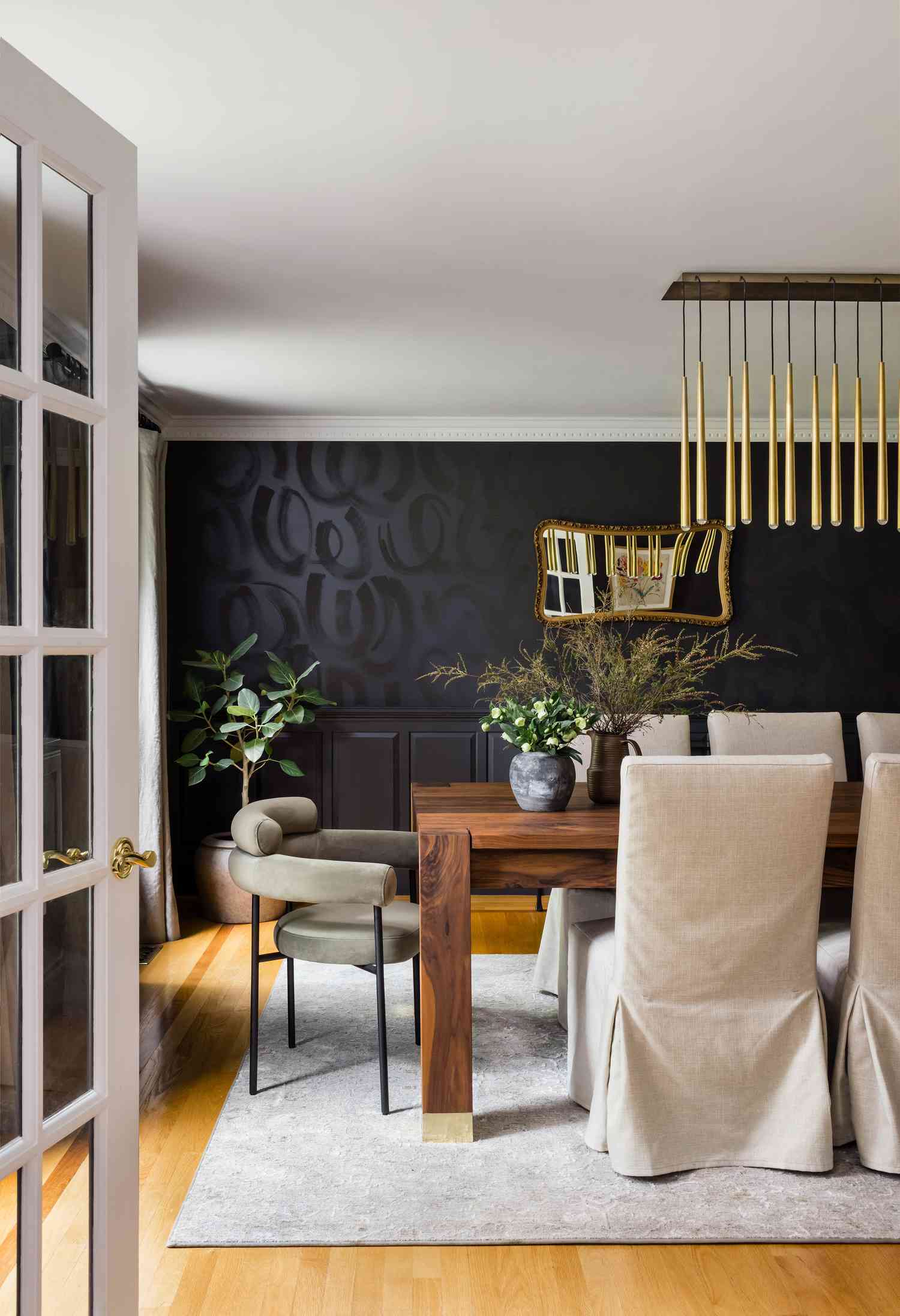 Black chalk paint for dining room