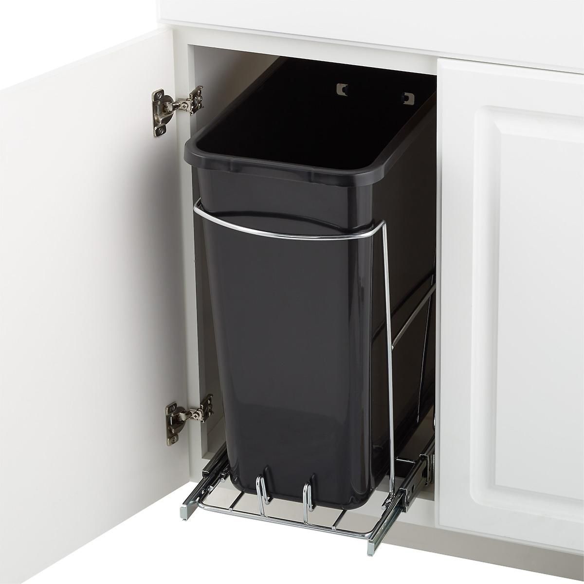 The Container Store Eight Gallon Pull-Out Trash Can