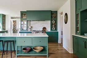 Under kitchen island storage