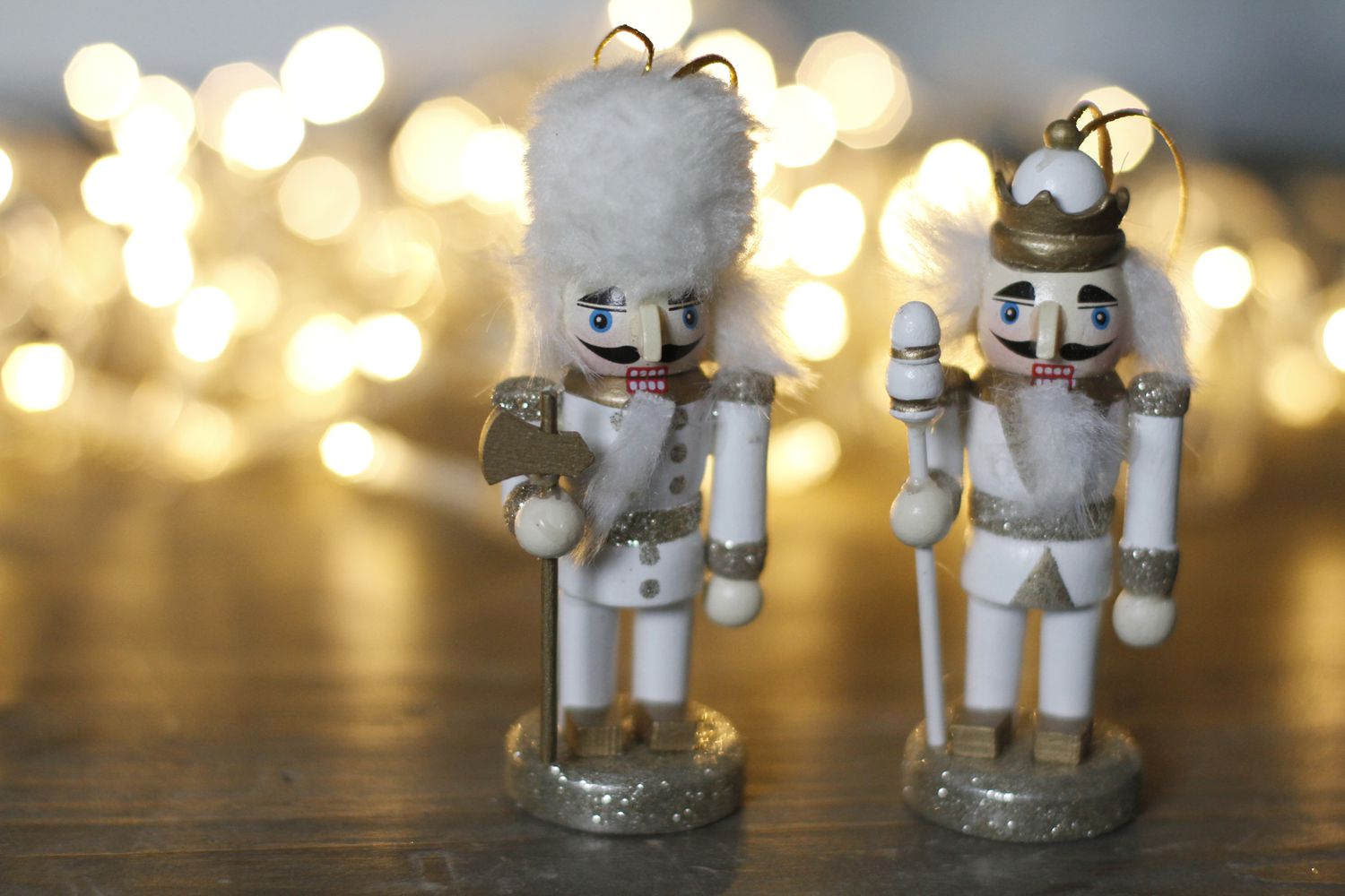 Nutcrackers And Christmas Lights