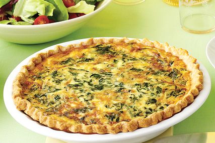 Spinach and Gruyere Quiches