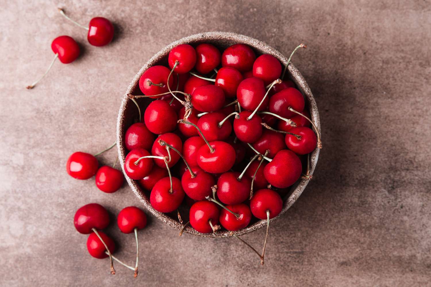 tart cherries in a bowl