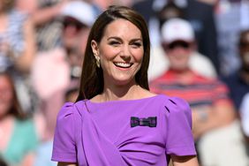 Princess Kate smiling at camera at Wimbledon appearance