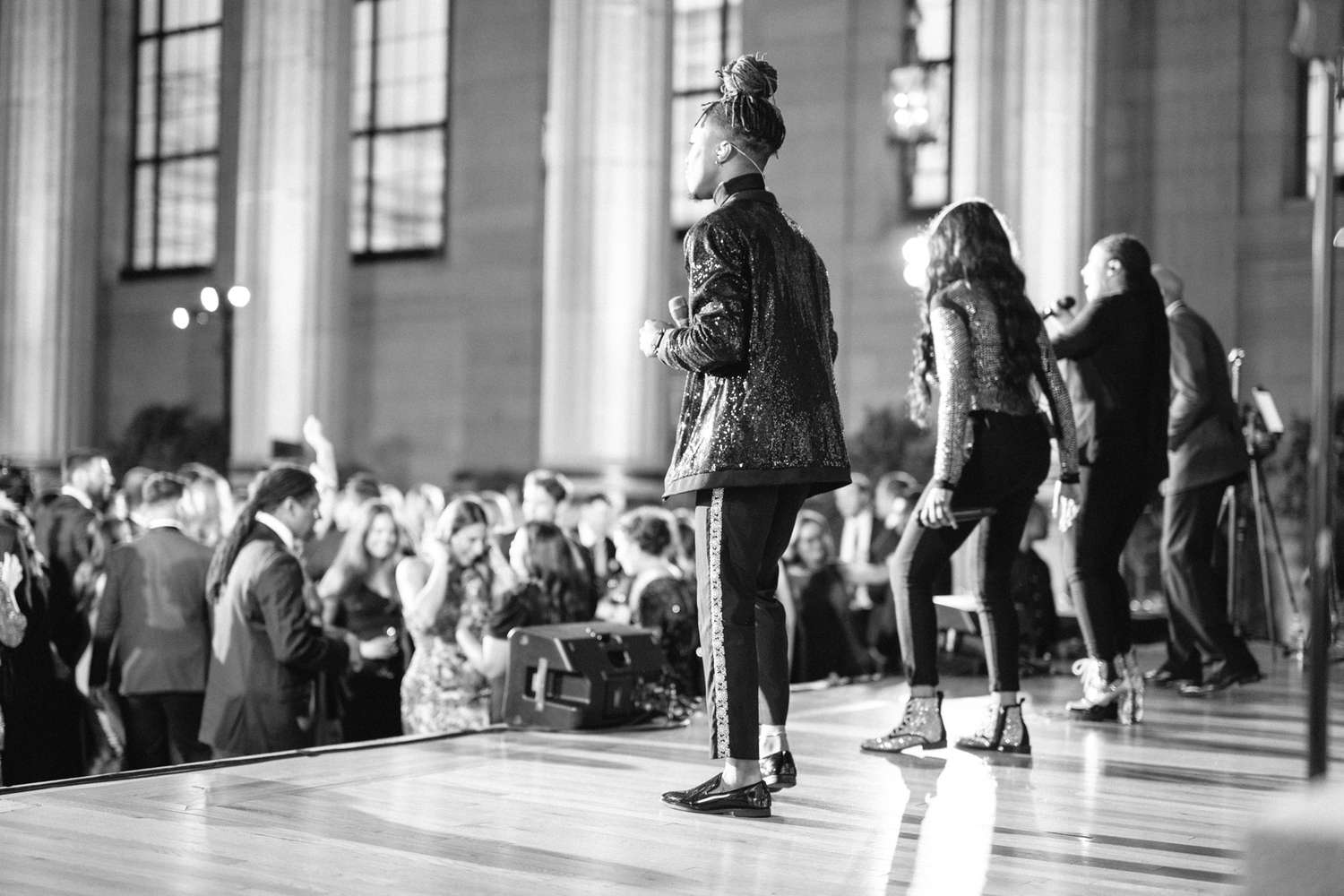 wedding band on the stage