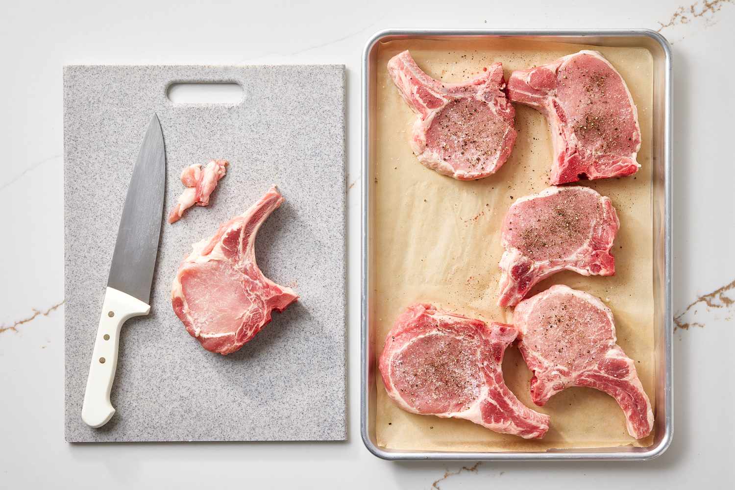 Pork Chops with Apples and Onions Step 1