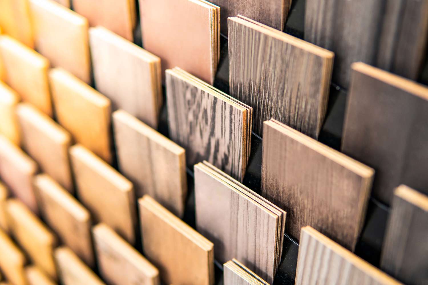 Swatches of vinyl flooring