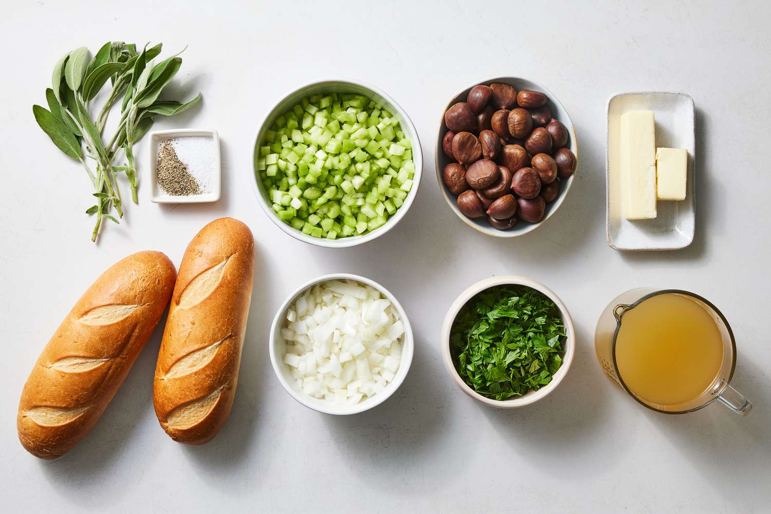 Chestnut Stuffing ingredients