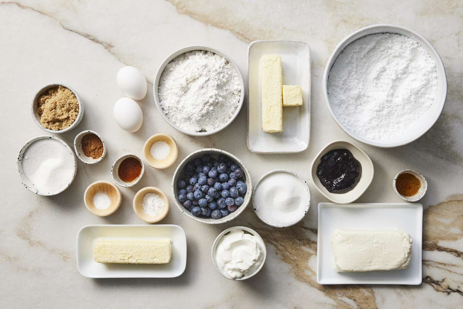 Ingredients for Blueberry Muffins
