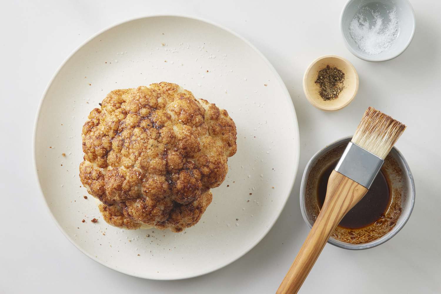 Grilled Cauliflower with Spiced Yogurt Sauce