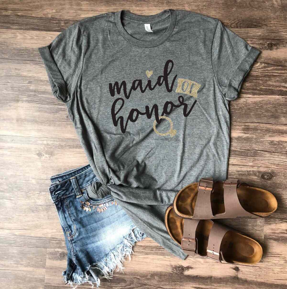 maid of honor proposal t-shirt